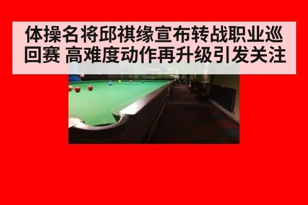 体操名将邱祺缘宣布转战职业巡回赛 高难度动作再升级引发关注